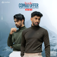 Manfare Premium Rib Fabrics Turtle Neck Sweater For Men Multicolor 2Pcs Combo Offer - MF-621-C icon