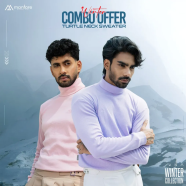 Manfare Premium Rib Fabrics Turtle Neck Sweater For Men Multicolor 2Pcs Combo Offer - MF-618-C icon