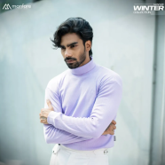 Manfare Premium Rib Fabrics Turtle Neck Sweater For Men 1Pcs image
