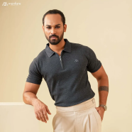 Manfare Summer Friendly Premium Zipper Polo For Men image