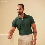 Manfare Summer Friendly Premium Zipper Polo For Men image