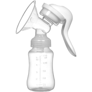 Manual Breast feeding Pump Set without box White color image
