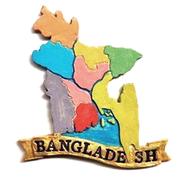 Map (Multi-Color) - Fridge Magnet