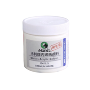 Maries Acrylic Color Paint 100ml Jar For Professional Artists Titaniam White image