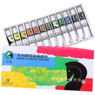 Maries Acrylic Paint Set 12 Colour 12ml Professional Artist