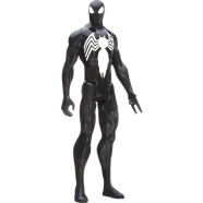 Marvel Spider Man Ultimate Spider Man Titan Hero Series Black Suit Spider Man Figure 12 Inch image