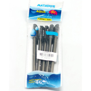 Matador Aqua Gel Pen Black Ink - 5 Pcs