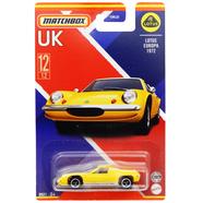 Matchbox ( Card) Lotus Europa 1972 UK 12/12 Yellow image