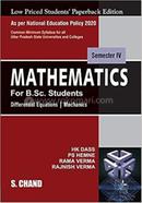 Mathematics For B.Sc. Students - Differential Equations | Mechanics image