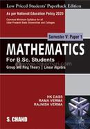 Mathematics For B.Sc. Students - Group and Ring Theory | Linear Algebra image