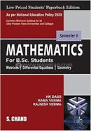 Mathematics for B.Sc. Students - Matrices | Differential Equations | Geometry image