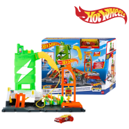 Mattel Hot Wheels City Super Recharge Fuel Station 4Plus (HTN79) image