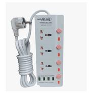 MaxLine ML-704 4 USB 7 Outlets Fast Charging Multiplug Power Strip image