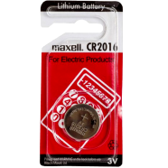 Maxell 3V lithium Button Cell Coin Battery - CR2016 image