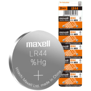 Maxell LR44 Slash A76 Slash AG13 Slash SR44 1.5V Alkaline Button Coin Cell Batteries Battery Dash 10 Pcs image
