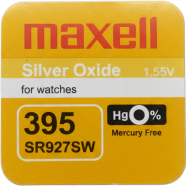 Maxell Sr927sw 395 1.55v Silver Oxide Button Cell Watch Battery 1Pcs image