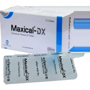 Maxical-Dx 600 Mg, 400 Iu Tablet 4's Strip image