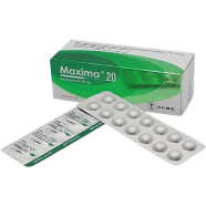 Maxima 20 mg 14's Strip Tablet image