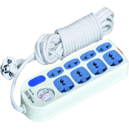 Maxline ML 0455 Extension Socket 2 Pin Multiplug 8 Port Power Strip With 10 Meter Cable