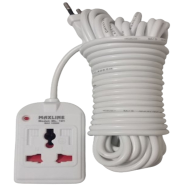 Maxline ML-101 Multiplug 1 Port Extention Socket- 3 Meters Cable image