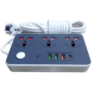 Maxline ML-804 4 USB Fast Charging Multiplug Power Strip