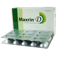 Maxrin D 0.4 mg, 0.5 mg Capsule 10's Strip image