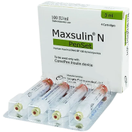 Maxsulin 50 Penset 100 IU per ml Penset 3 ml Cartridge image
