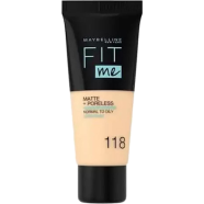 Maybelline Fit Me Matte Poreless Foundation - Nude 118 image