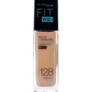 Maybelline Fit Me Matte Plus Poreless Foundation- SPF22 - Warm Nude Shade-128 - 30ml image