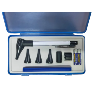 Medical Otoscope Ear Ophthalmoscope Pen Light Magnifier Cleaner Set image