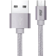 Megastar 2M Micro USB FC-M001-3A Fast Charging Cable-Silver 