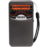 Meier M-9321 FM/AM/SW 3 Bands Rechargeable Radio With Antenna image