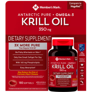 Member’s Mark Antarctic Pure Omega-3 Krill Oil 350mg - 180 Softgels image