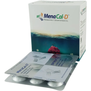 MenaCal D 75mcg 264mg 200 IU Chewable Tablet 7's Strip image