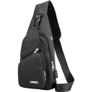 Men's Crossbody Sling Bag - Waterproof Oxford Chest Bag for Travel icon