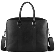Mens Handmade Business Messenger Bag Laptop Bag Mens Leather Briefcase image