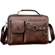 Men’s Pu Leather Shoulder Bag (Chocolate color) image