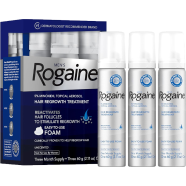 Men's Rogaine 5 Percent Minoxidil Foam Hair Regrowth Treatment 3 Month Supply -371310876 image