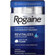 Men's Rogaine 5 Percent Minoxidil Foam For Hair Regrowth (3-Month Supply) image