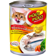 Meow Meow Cat Can Food - Seafood Platter In Jelly 400g | Cat Wet Food image