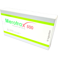 Merotrax 500 mg/vial IV Injection or Infusion 500 mg vial image