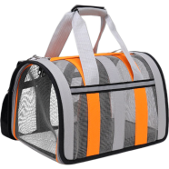 Mesh Window With Side Pocket For Pad Breathable Portable Pet Carrier Pet Travel Carrier Bag Any Colour 1Pcs image
