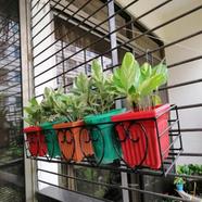 Metal Flower Tub Holder Stand balcony garden image