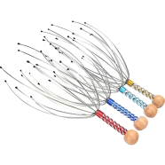 Metal Manual Octopus Head Massager Scalp Massage Tool Claws Scalp Stress Relaxation -1pcs image