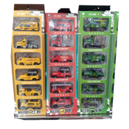 Metal Toy Vehicle Sets With Pull-Back Action 6 Pcs image