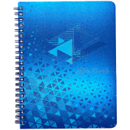 Metallic Crown Notebook Blue Gold image
