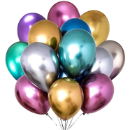 Metallic Iron Balloon - 20 Pcs 