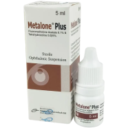 Metalone Plus 0.1 Percent, 0.025 Percent Ophthalmic Solution 5 ml Drop image