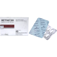 Metfar 500 mg Tablet 10's Strip image