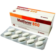 Metform 850 mg - 10's Strip Tablet image